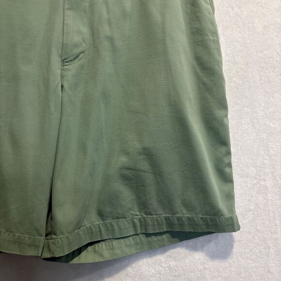 Peter Millar Pure Cotton Flat Front Golf Casual Chino Shorts Men’s Size 36 Green - Picture 5 of 12